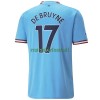 Maillot de Supporter Manchester City De Bruyne 17 Domicile 2022-23 Pour Homme